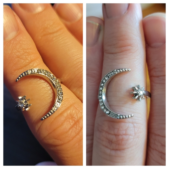 BeeDoeVintage Jewelry - 🤎 Crescent Moon Cuff Ring